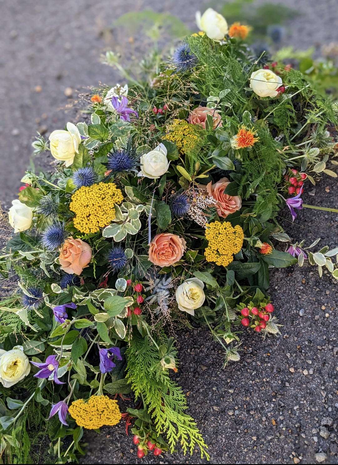 Autumnal Casket - Quality Flowers from Ann's Flowers - Just £145! Shop now at Ann's Flowers