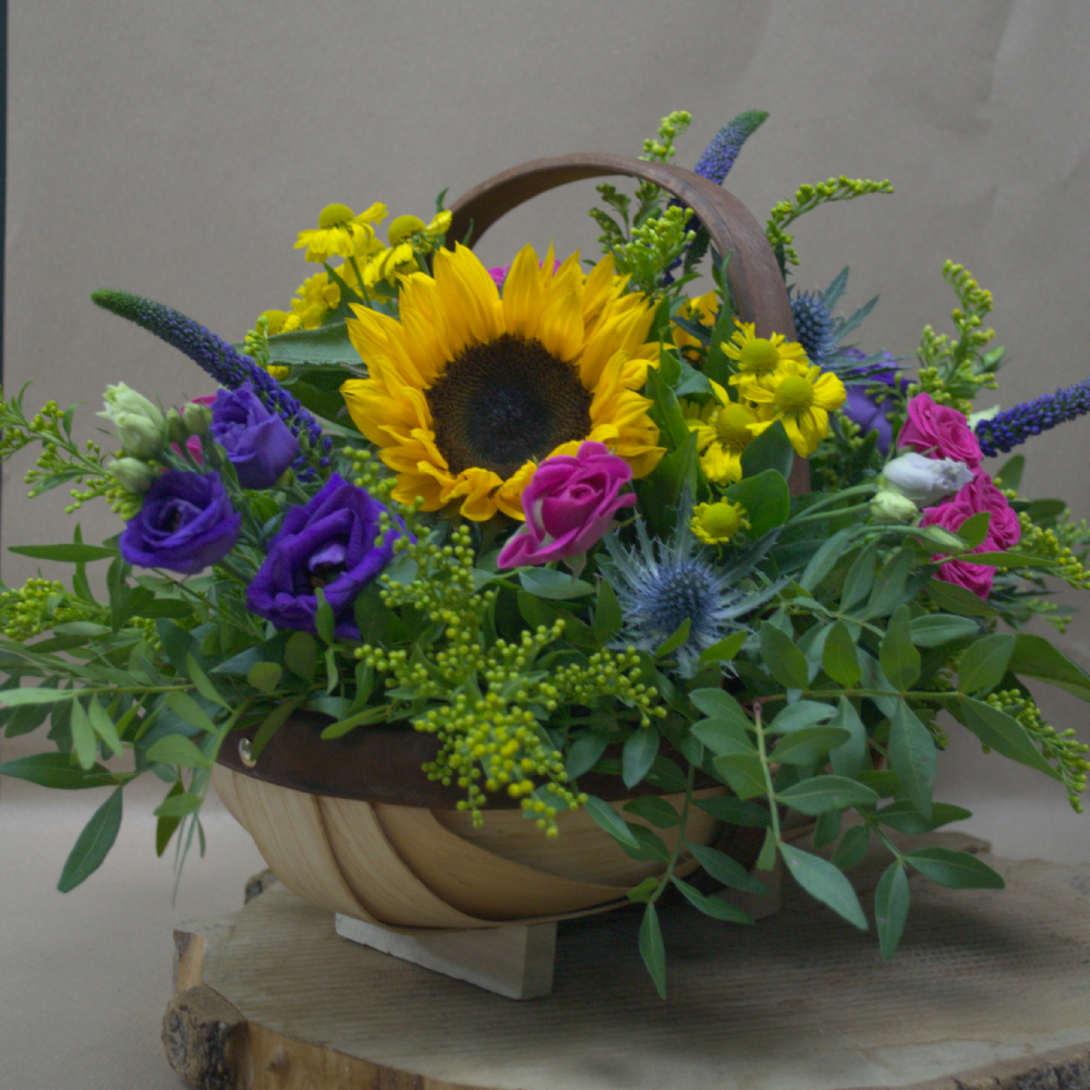 Vibrant Trug - Quality Flowers from Ann's Flowers - Just £40.95! Shop now at Ann's Flowers