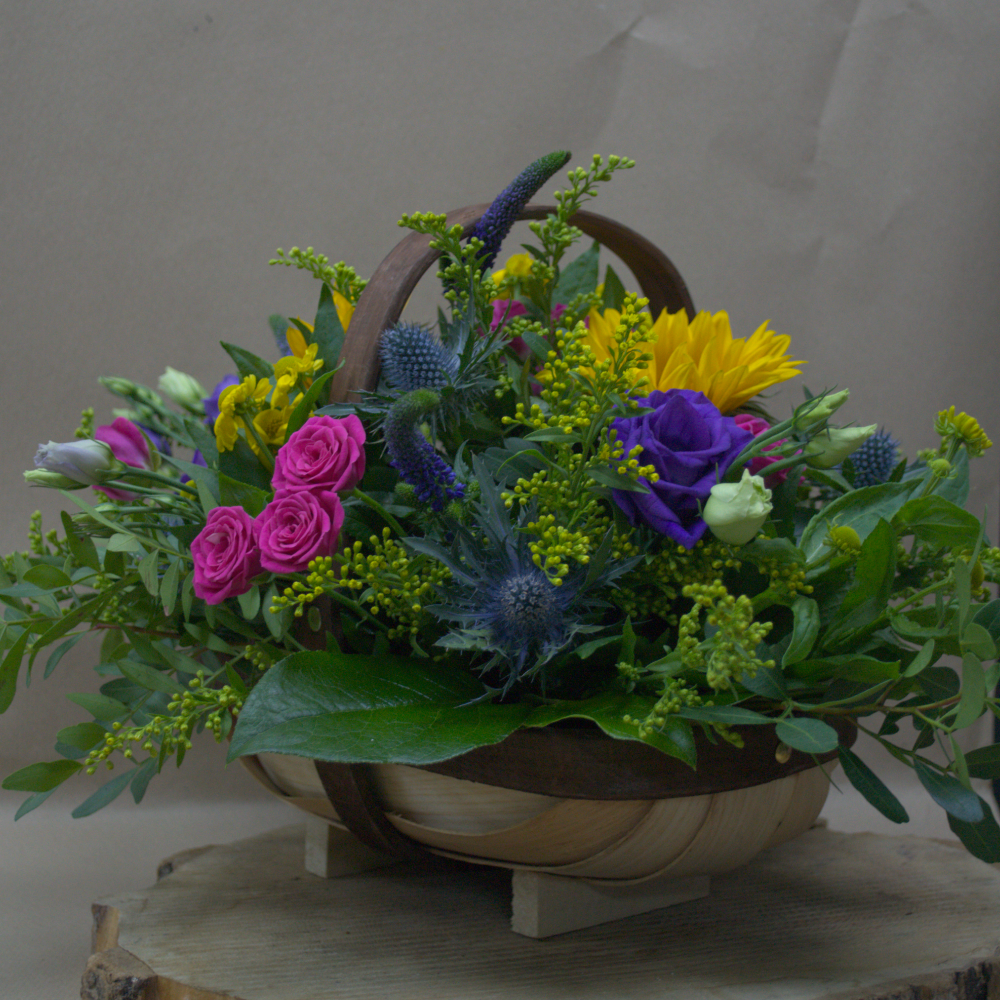 Vibrant Trug - Quality Flowers from Ann's Flowers - Just £40.95! Shop now at Ann's Flowers