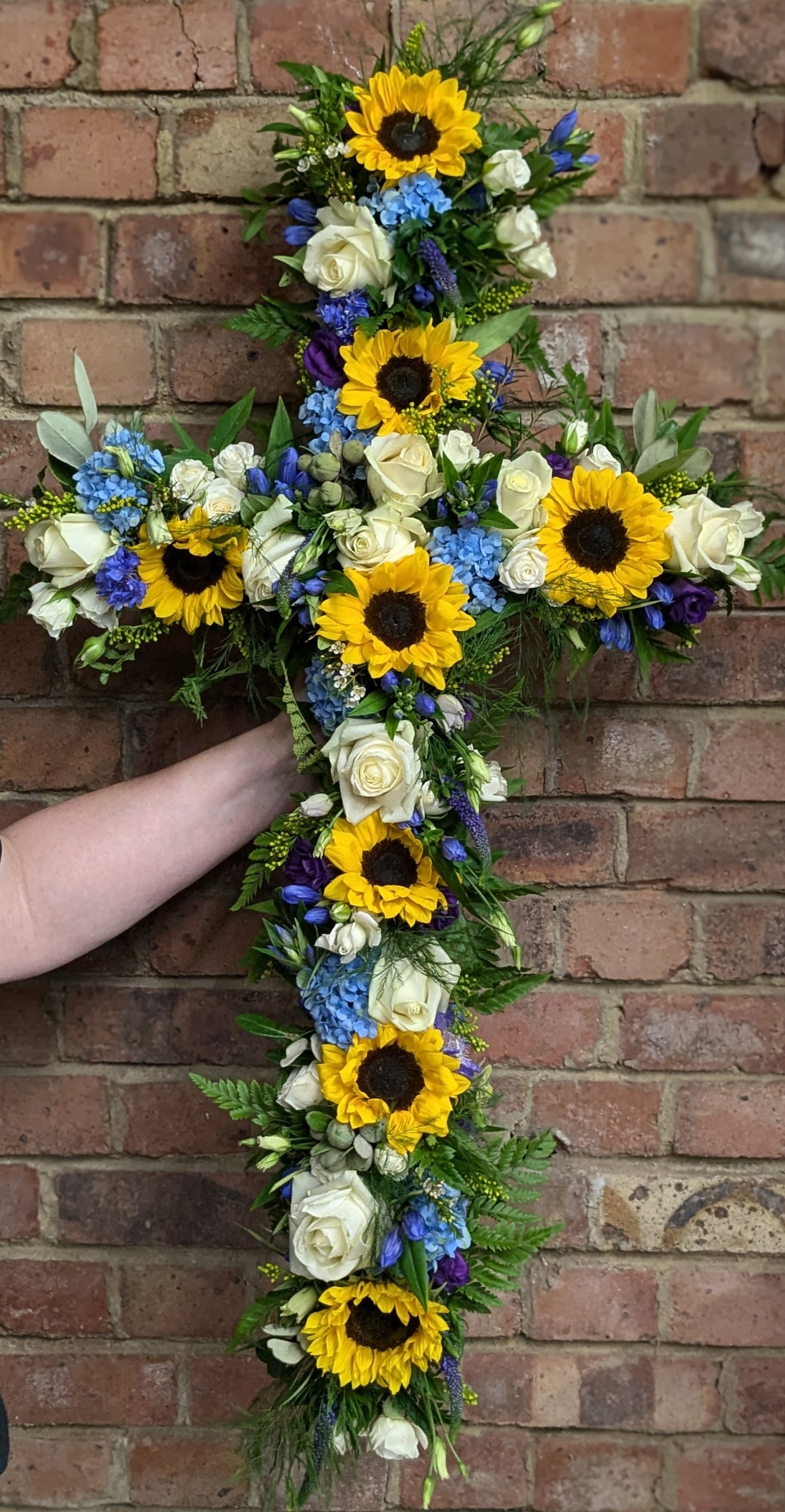 Loose Cross - Quality Flowers from Ann's Flowers - Just £95! Shop now at Ann's Flowers
