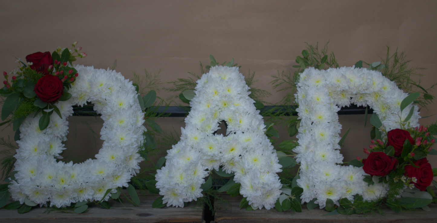 Lettering - Quality Flowers from Ann's Flowers - Just £60! Shop now at Ann's Flowers