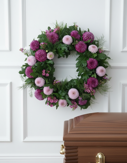 Chrysanthemum wreath