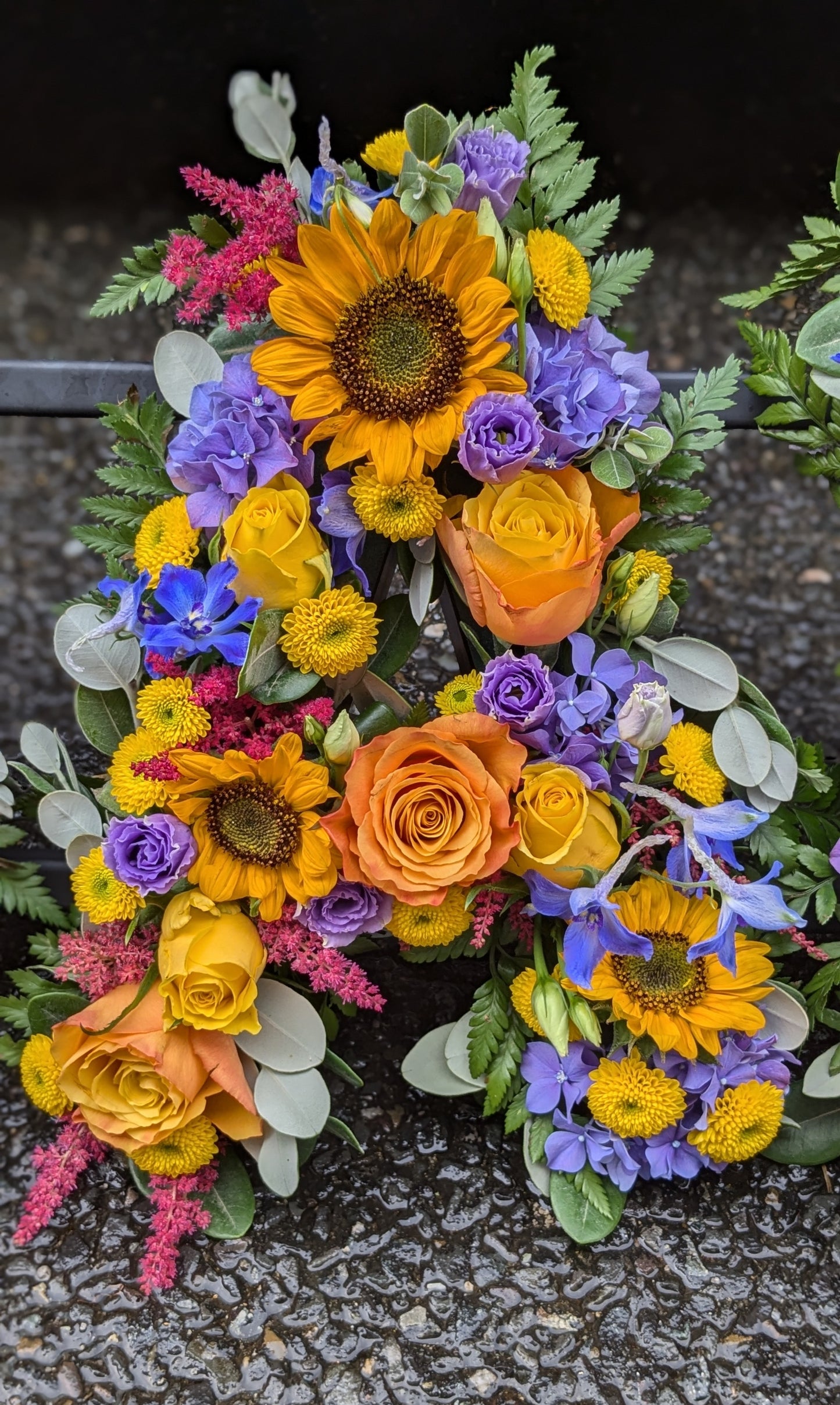 Sunflower loose letters - Quality Flowers from Ann's Flowers - Just £60! Shop now at Ann's Flowers