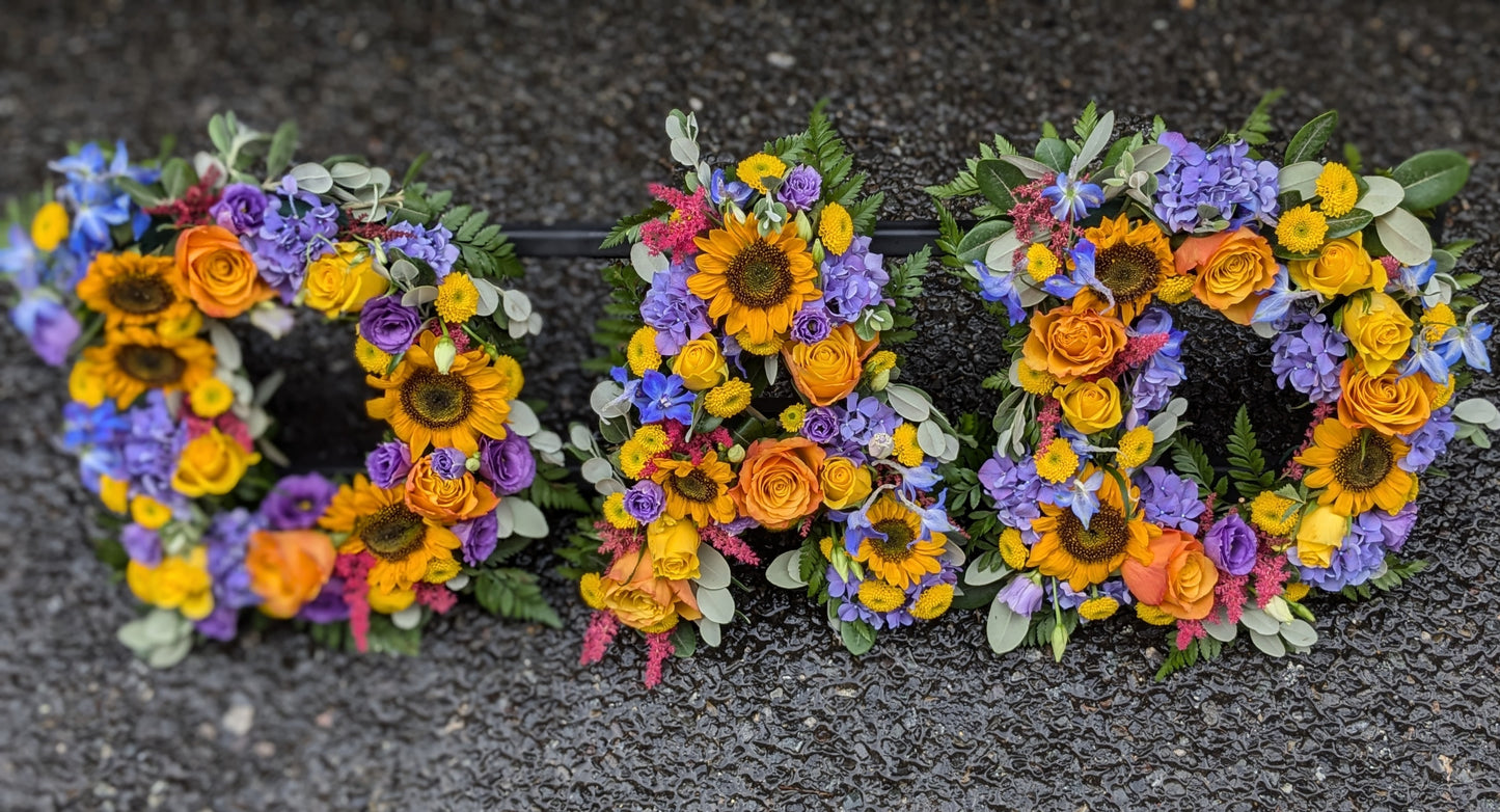 Sunflower loose letters - Quality Flowers from Ann's Flowers - Just £60! Shop now at Ann's Flowers